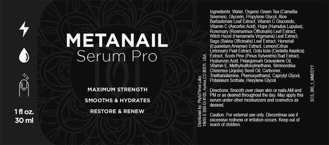 Metanail Serum Pro Ingredients